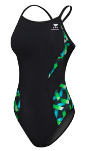 TYR Durafast Atlantic Female Spliced Diamondback - Youth