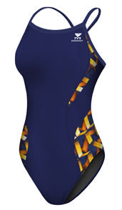 TYR Durafast Atlantic Female Spliced Diamondback - Youth