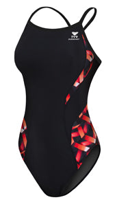TYR Durafast Atlantic Female Spliced Diamondback - Youth
