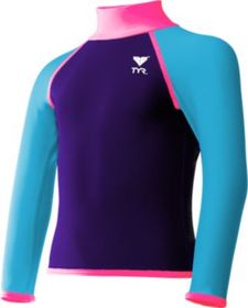 TYR Girls Solid Rashguard