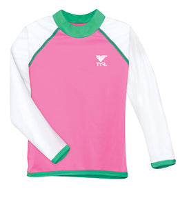TYR Kids Girls UV Rashguard