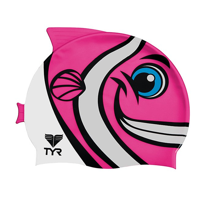 TYR Kid\'s CharacTYR Happy Fish Swim Cap