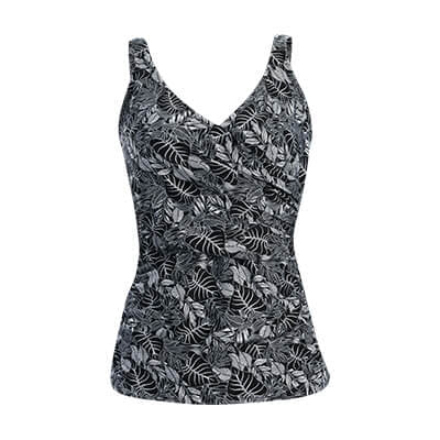 Dolfin Women's Aquashape Botanical Wrap Front Tankini Top
