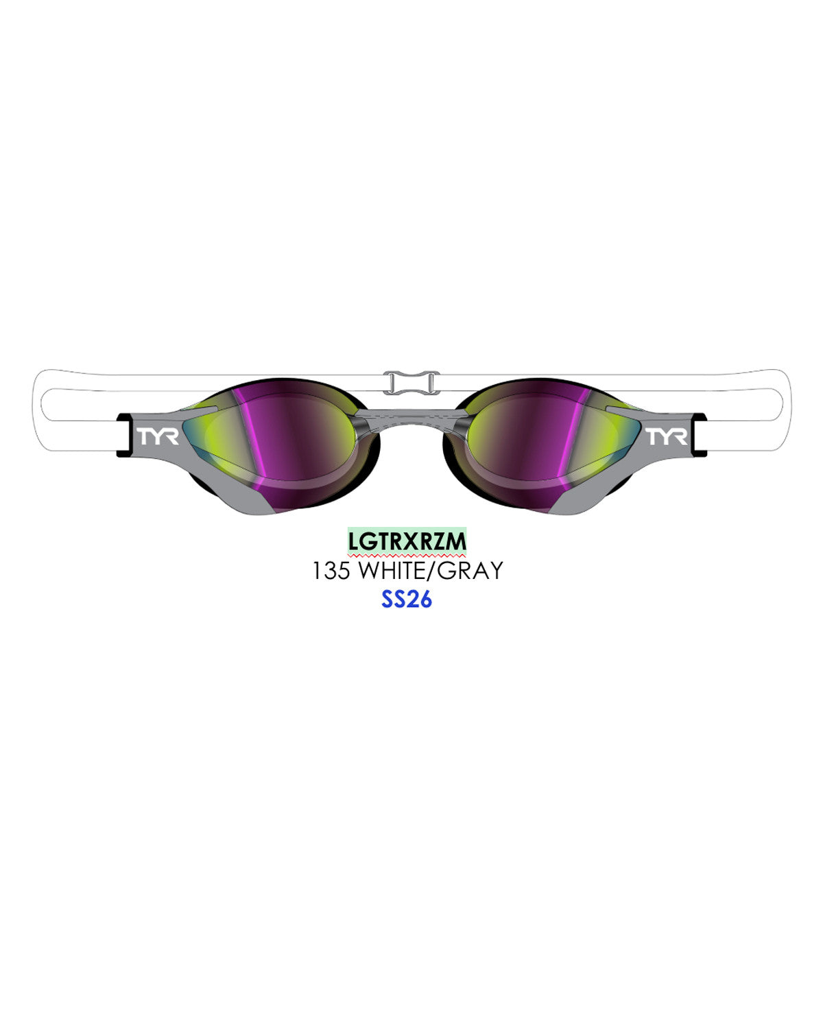 TYR Tracer-X RZR Racing Mirrored Adult Goggles