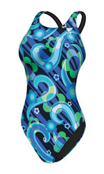 TYR Girls\' Epic Wave Maxback Swimsuit- Youth