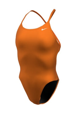 NIKE Women's Hydrastrong Solid Lace Up Tie Back One Piece Swimsuit