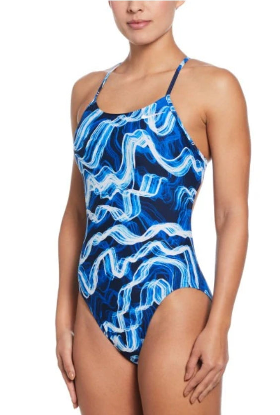 Nike Women\'s Lightning Cut Out One Piece Swimsuit