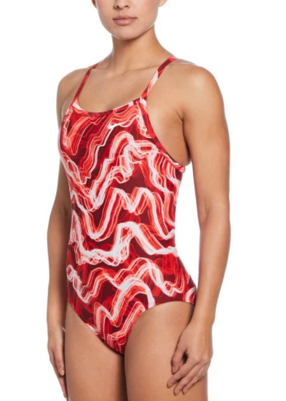 Nike Women\'s Lightning Racerback One Piece Swimsuit