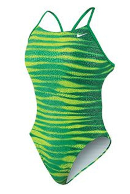 NIKE SWIM Foil Skin Cut Out Tank