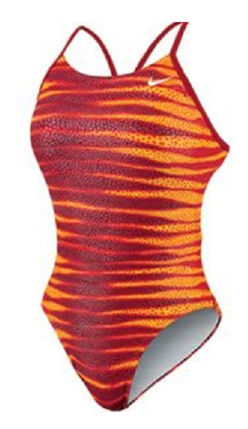 NIKE SWIM Foil Skin Cut Out Tank