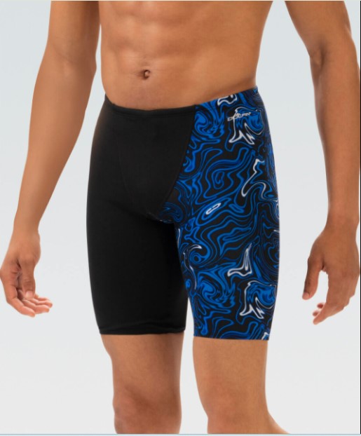 Paramus Pacers_Dolfin Men’s Reliance Forcefield Asymmetrical Jammer Swimsuit, Blue