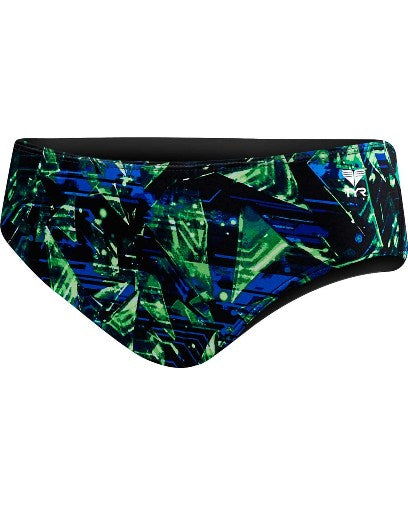 TYR Boys' Emulsion Racer Swimsuit - Youth