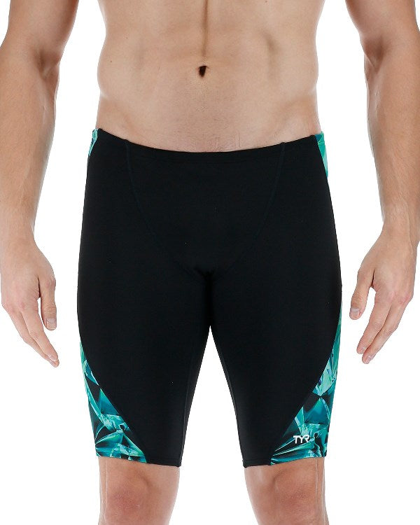 TYR Men\'s Crystalized Durafast Elite Jammer Swimsuit - Youth