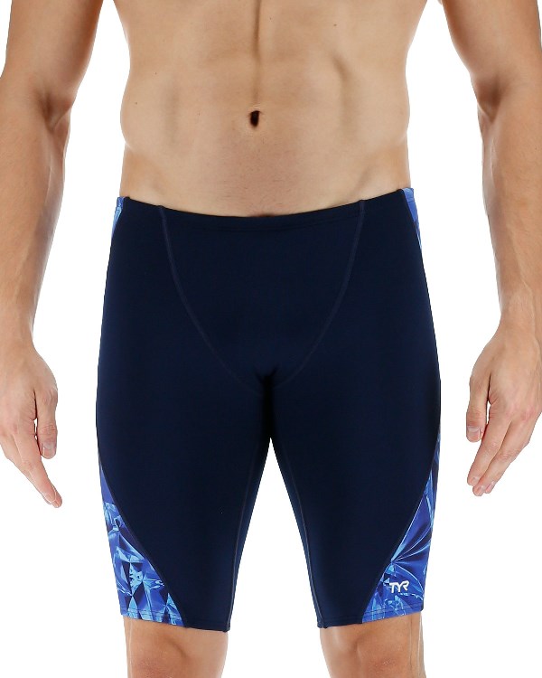 TYR Men\'s Crystalized Durafast Elite Jammer Swimsuit - Youth