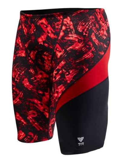TYR Boys' Emulsion Wave Jammer Swimsuit