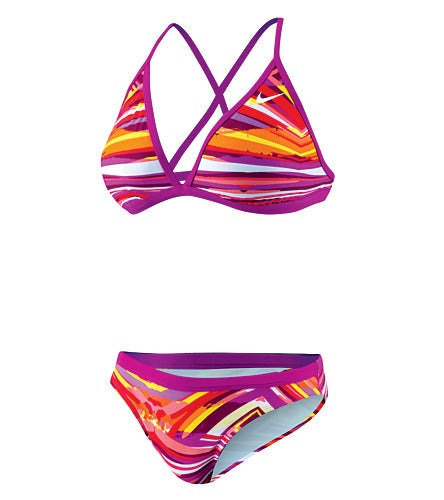 NIKE SWIM Rio Geo Convertible Halter 2PC