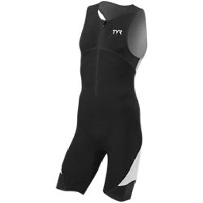 TYR Men's Padded Carbon Front Zip Tri Suit