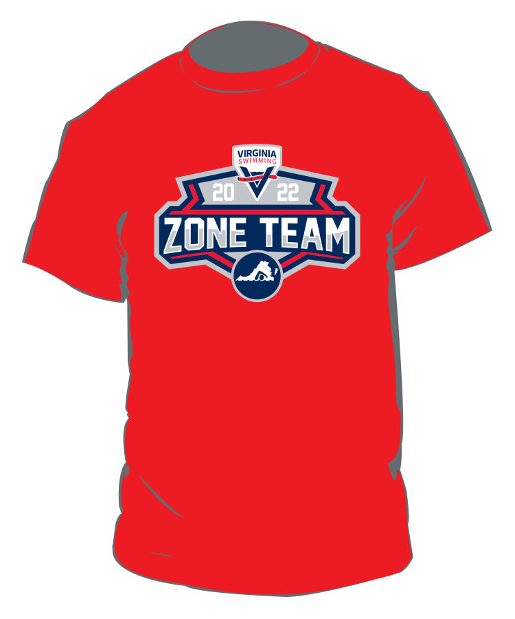 Virginia Swimming Virginia Swimming Team Short Sleeved Tee Shirt - Red