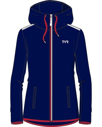 TYR Women's Alliance Podium Full Zip Hoodie