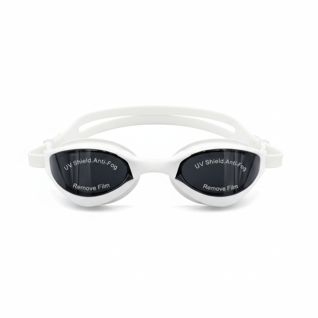 Enhanced White Swim Goggles