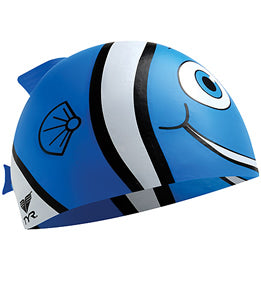 TYR Junior Happy Fish Silicone Swim Cap