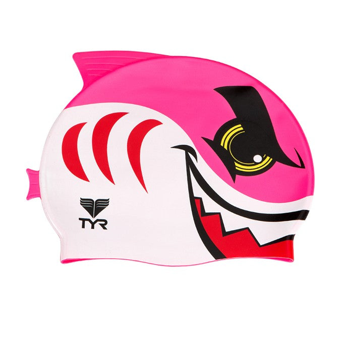 TYR Silicone Kid's Charactyers Shark Swim Cap