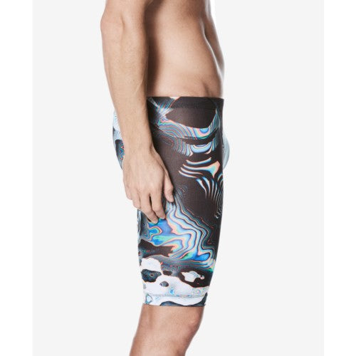 Nike Men\'s Geo Aftershock Jammer Swimsuit
