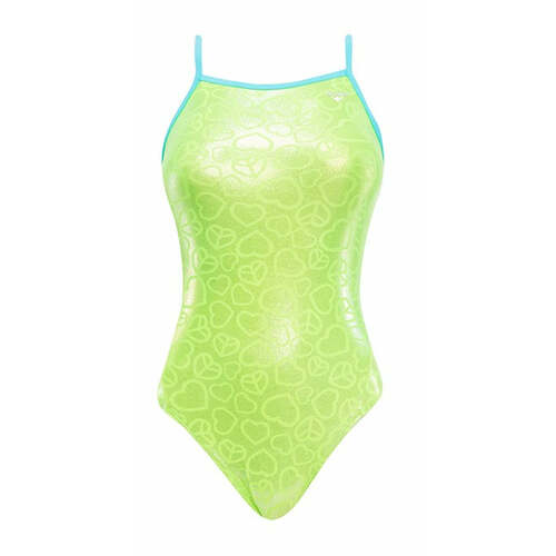 The Finals Women's Funnies Peace & Love Foil Wing Back Swimsuit
