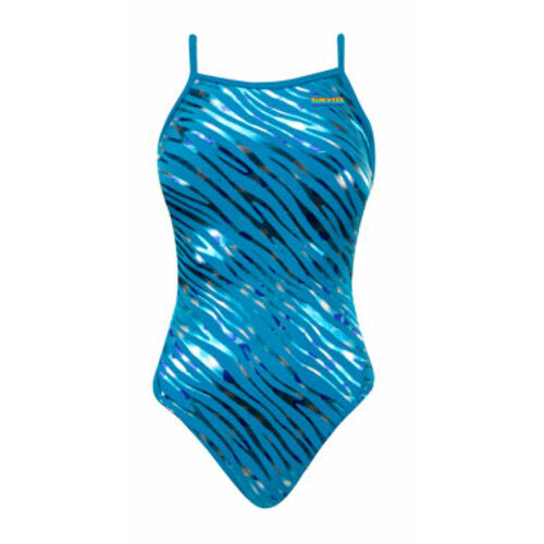 FINALS Funnies Zebra Plaid Wing Back Swimsuit - Adult