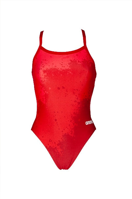 ARENA Women&#39;s Spraypaint MaxLife Light Drop Back One Piece Swimsuit