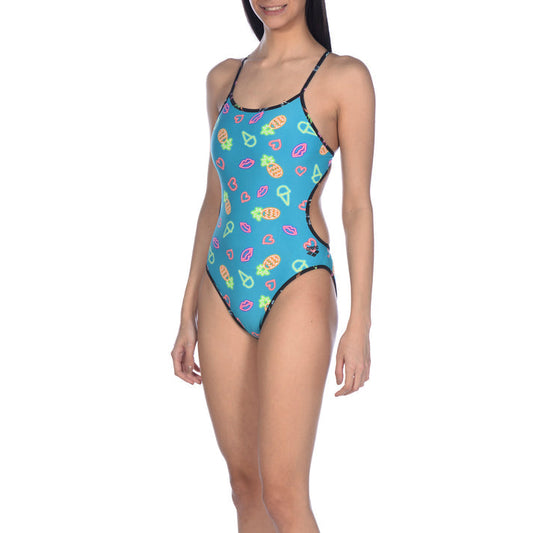 Arena NEON LIGHTS REVERSIBLE CHALLENGE ONE PIECE WOMAN