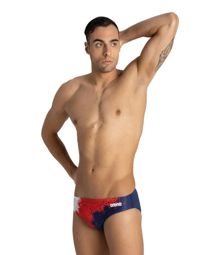 ARENA Men's Spraypaint MaxLife Brief Swimsuit