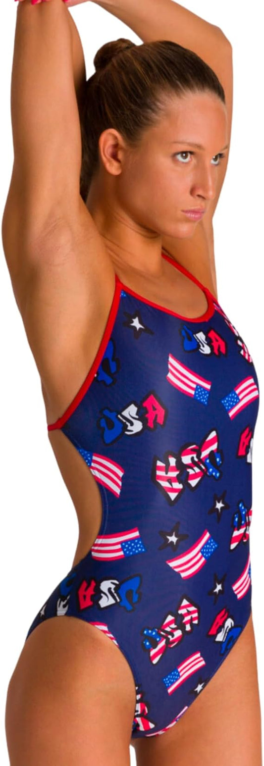 ARENA W Graffiti Usa Booster Back One Piece