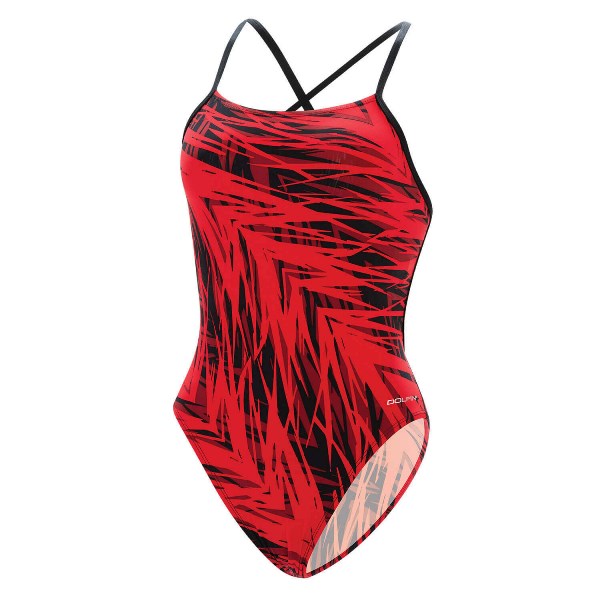 DOLFIN Women&#39;s Graphlite Fury Cross Back One Piece Swimsuit