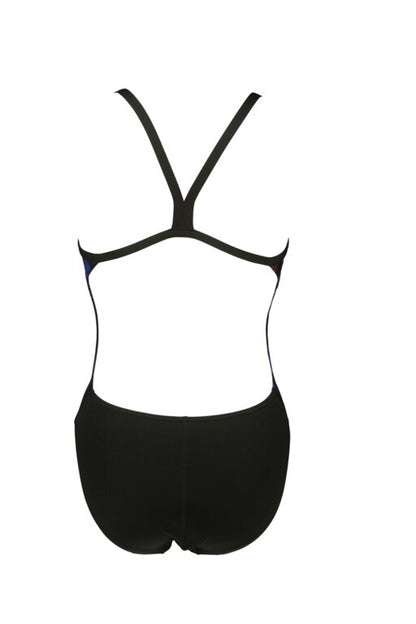 ARENA Womens Team Painted Stripes Challenge Back One Piece Variants