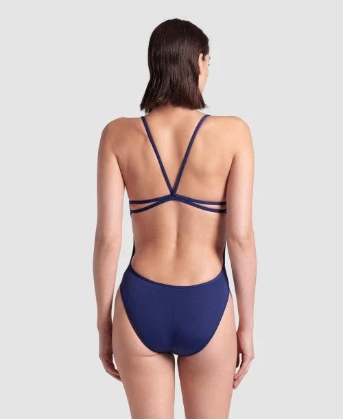 ARENA Women's Maxlife Solid Lace Back One Piece Swimsuit