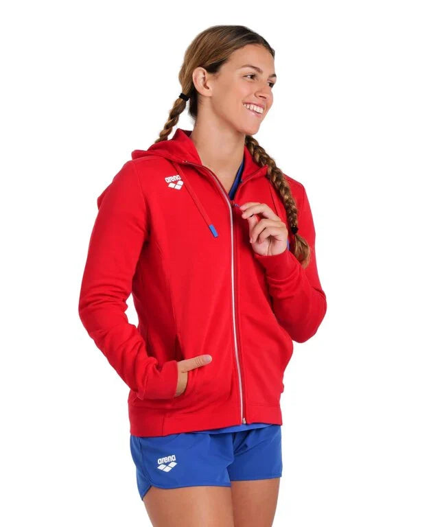 ARENA Womens Team Hooded Jacket Panel