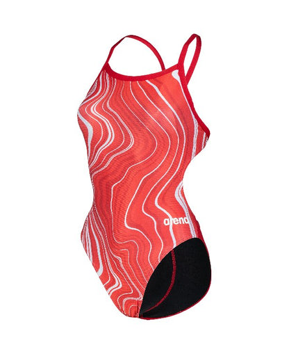 Arena Women's Marbled Light Drop Back One Piece