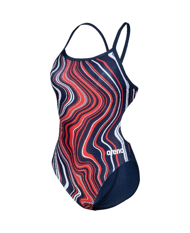 Arena Women's Marbled Challenge Back One Piece