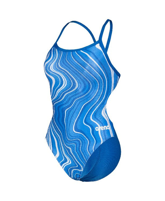 Arena Women's Marbled Challenge Back One Piece