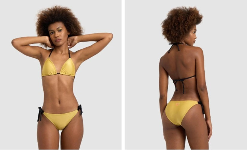 ARENA Women&#39;S 50Th Shiny Gold Bikini Triangle