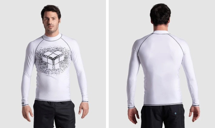 ARENA Men'S Rash Vest LS Graphic