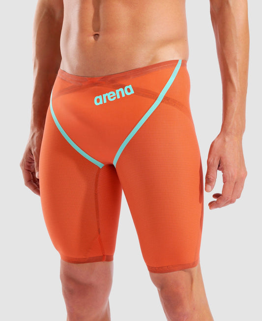 ARENA Men's Powerskin Carbon Glide Jammer Sunset Coral LIMITED EDITION