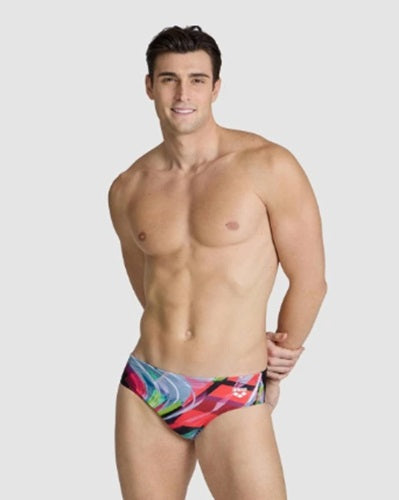 ARENA Men&#39;S Visual Waves Swim Briefs