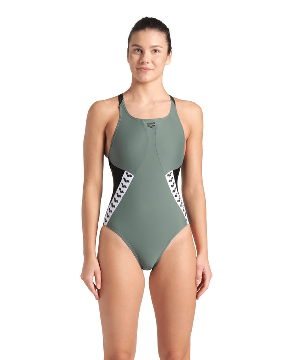 Arena WOMEN'S ARENA STRIPE SWIMSUIT SWIM PRO BACK WOMAN