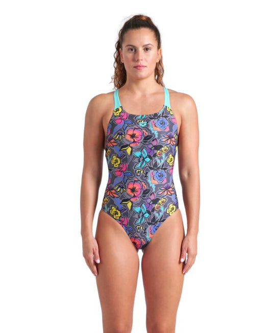 Arena WOMEN'S ARENA VIVID REPEAT SWIMSUIT SWIM PRO BACK WOMAN
