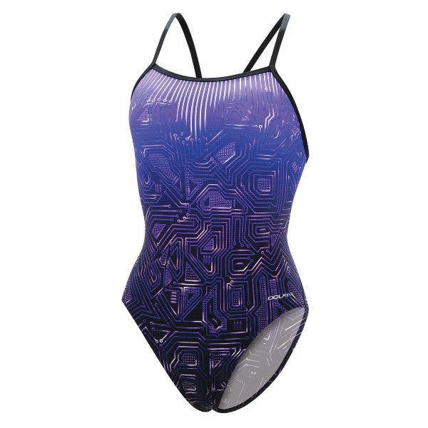 DOLFIN Graphlite Women&#39;s Circuit V-Back One Piece Swimsuit