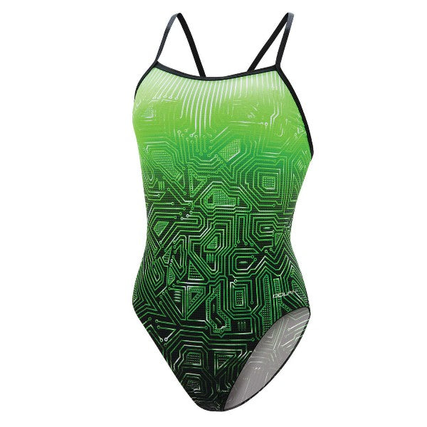 DOLFIN Graphlite Women&#39;s Circuit V-Back One Piece Swimsuit