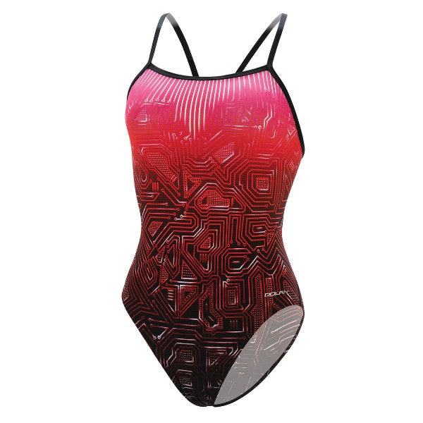 DOLFIN Graphlite Women&#39;s Circuit V-Back One Piece Swimsuit