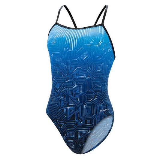 DOLFIN Graphlite Women&#39;s Circuit V-Back One Piece Swimsuit